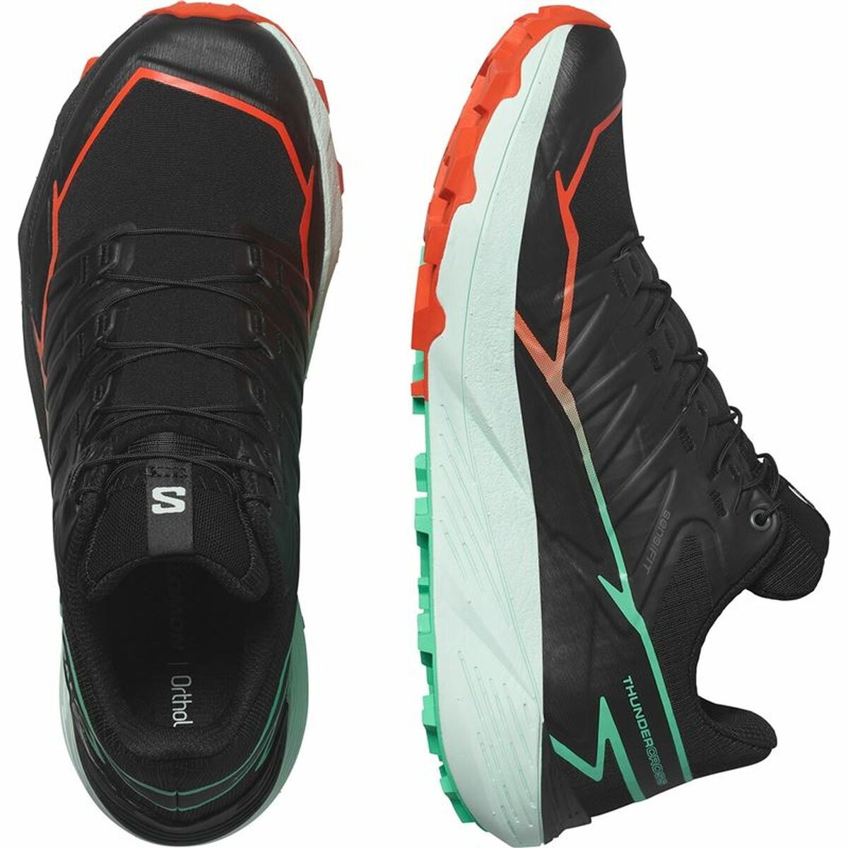 Salomon Thundercross Black Running Shoes