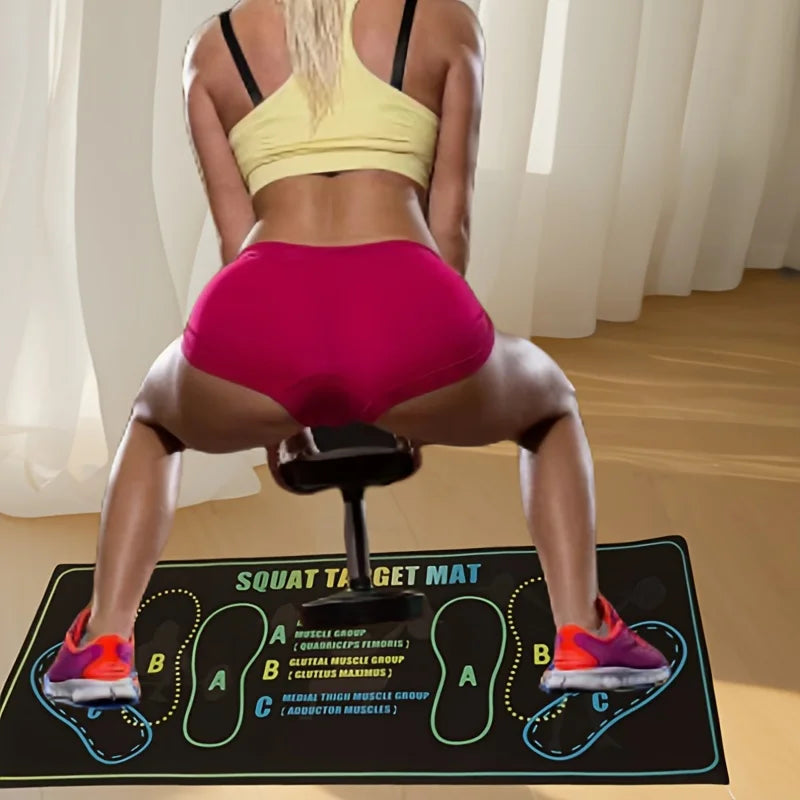 Anti-Slip Squat Pad Set, Durable Training Mats for Home & Gym Use, Non-Skid Exercise Equipment, Ideal for Fitness Enthusiasts