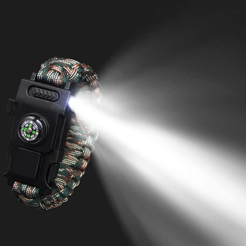 Multifunctional Survival Led Light Waterproof Camping Sportswatch