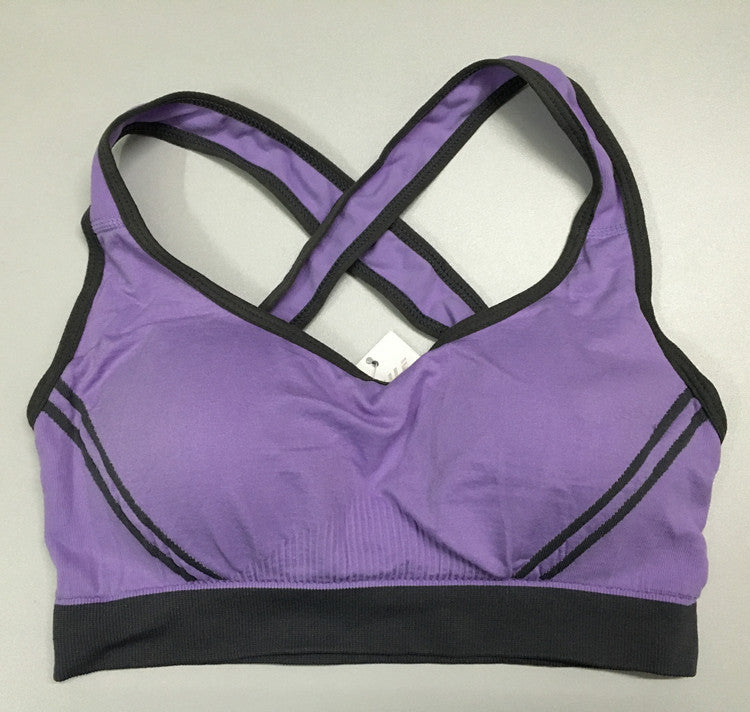 Athletic Padded Seamless Stretch Sports Bra