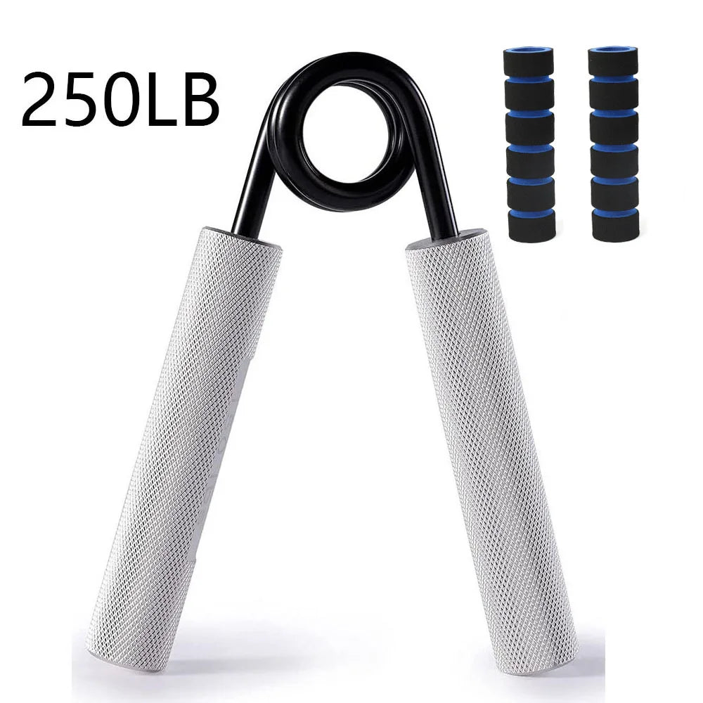 Aluminum Alloy Hand Gripper with Sponge Sleeve Spring Steel Fitness Equipment for Men Home Gym Arm Finger Strength Training
