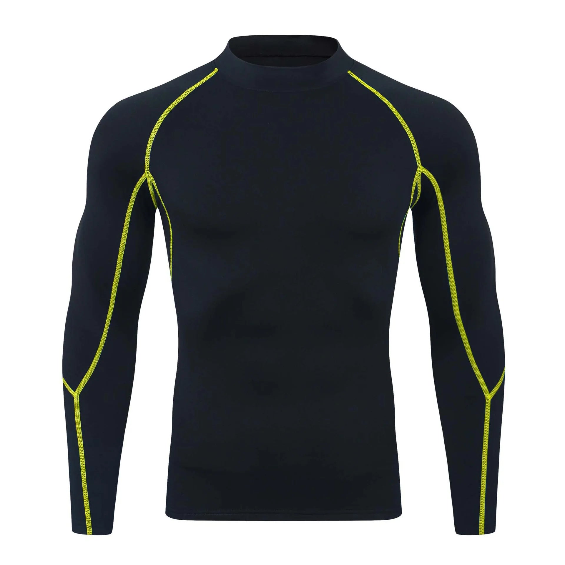 GANYANR Compression Running T-shirt Man Fitness Sportswear Gym Clothing Bodybuilding Long Sleeve Sport Training Exercise Tee