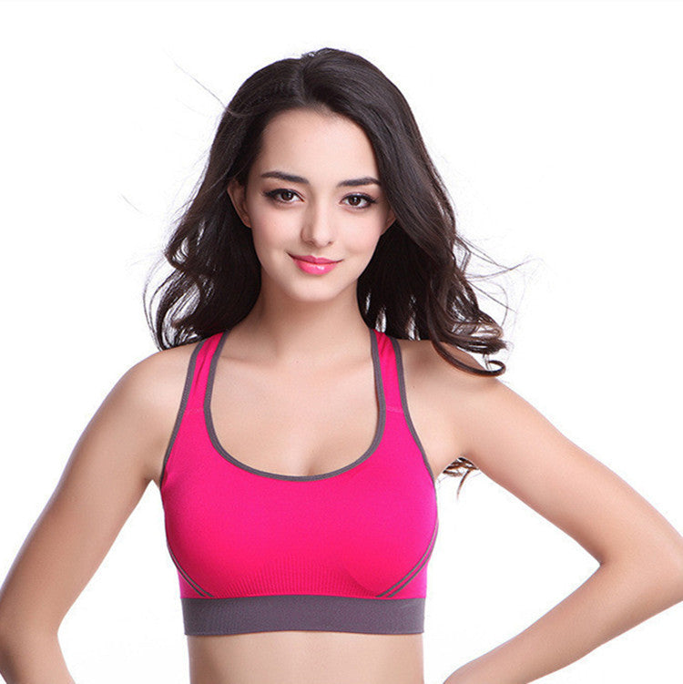 Athletic Padded Seamless Stretch Sports Bra