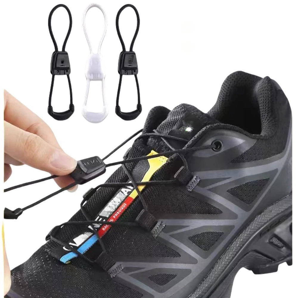 New No tie Shoe laces Round Tennis Laces Without ties Adult Kids Quality Running Sneakers Shoelaces Black White Shoes Accesories