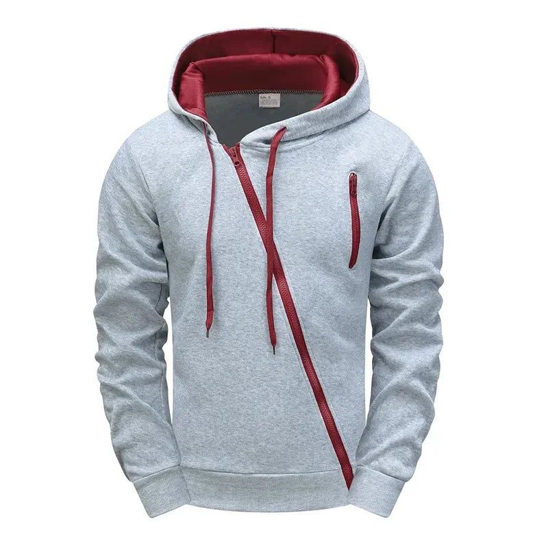 Asym Zip Sports Hoodie, All-Season Jacket