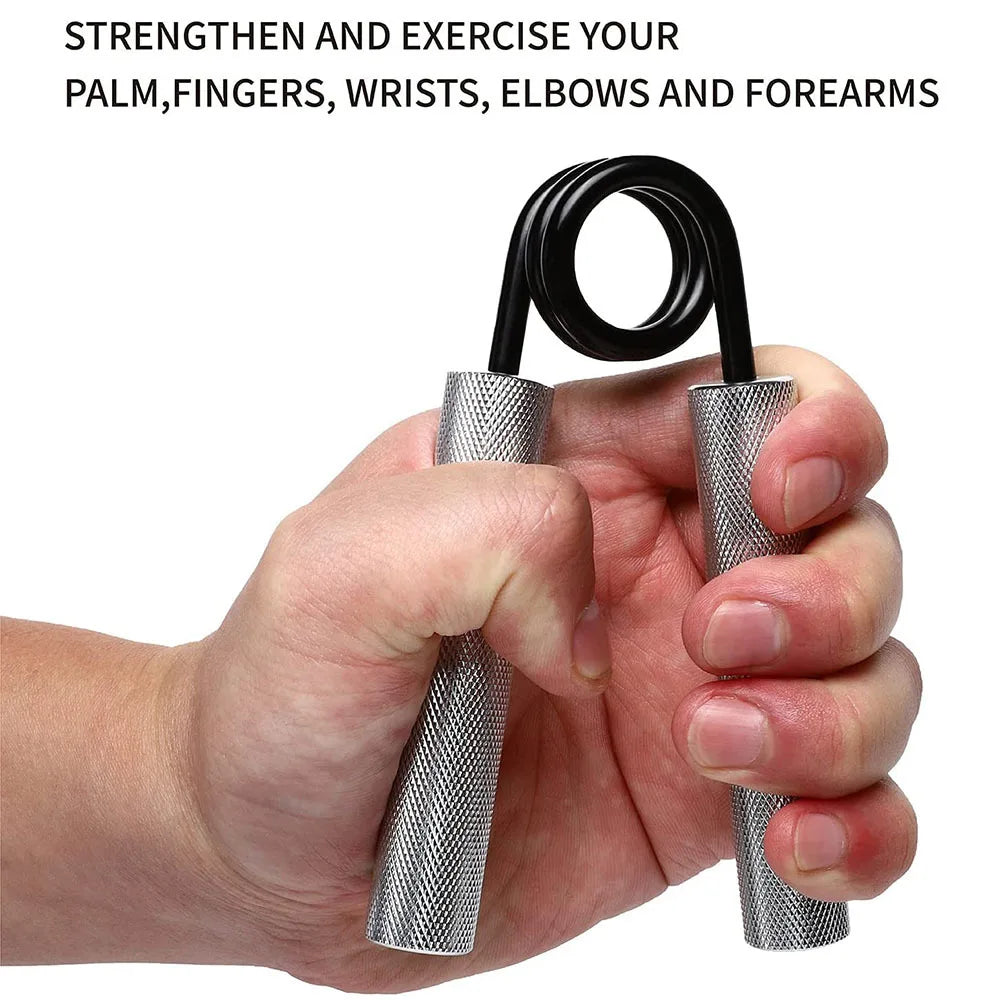 Aluminum Alloy Hand Gripper with Sponge Sleeve Spring Steel Fitness Equipment for Men Home Gym Arm Finger Strength Training