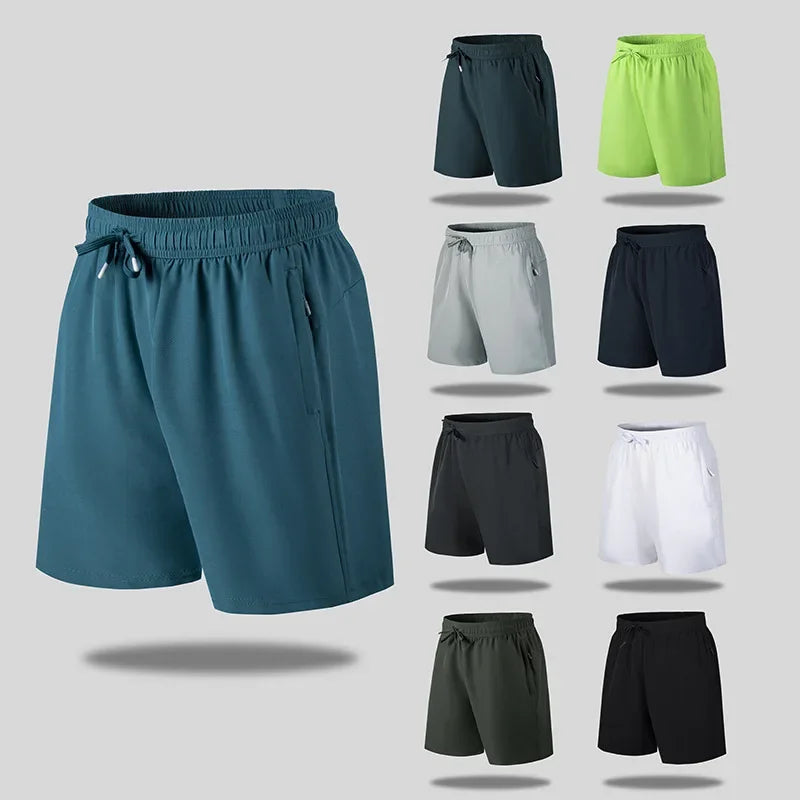 Men's Quick Dry Loose Cropped Athleisure Shorts Pants Men's Thin Trousers M-6XL New Sports Shorts Pants Beach Plus Size Shorts