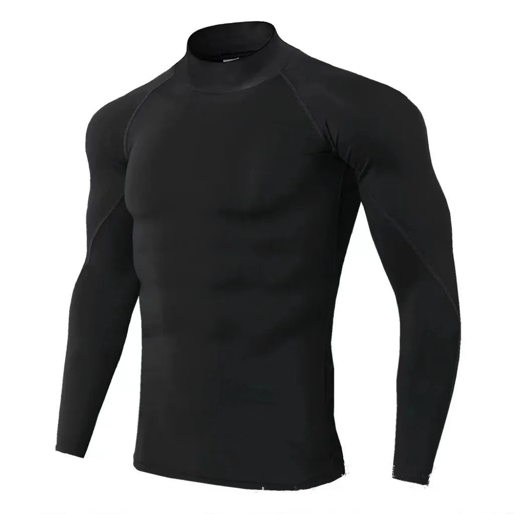GANYANR Compression Running T-shirt Man Fitness Sportswear Gym Clothing Bodybuilding Long Sleeve Sport Training Exercise Tee