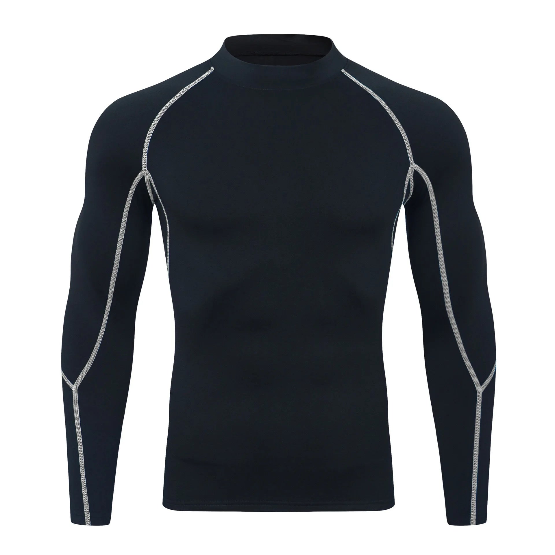 GANYANR Compression Running T-shirt Man Fitness Sportswear Gym Clothing Bodybuilding Long Sleeve Sport Training Exercise Tee