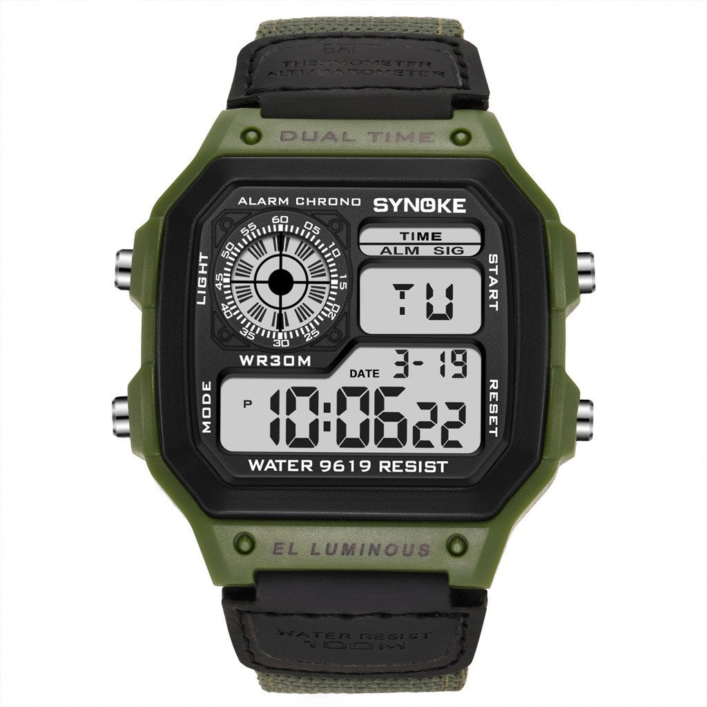 Retro Style Luminous Waterproof Sportswatch