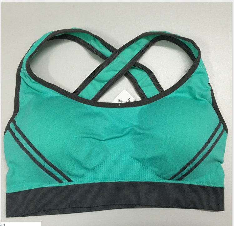Athletic Padded Seamless Stretch Sports Bra