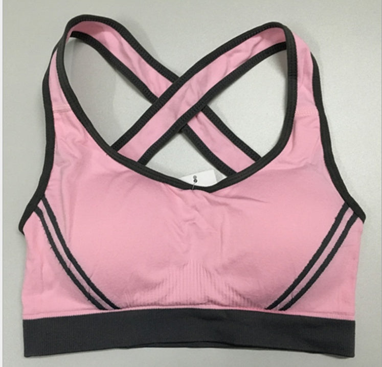Athletic Padded Seamless Stretch Sports Bra