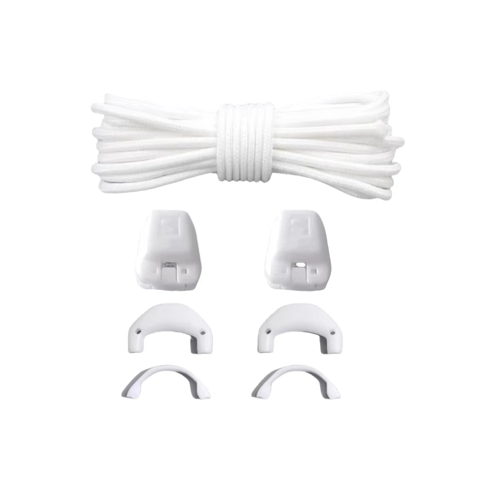 New No tie Shoe laces Round Tennis Laces Without ties Adult Kids Quality Running Sneakers Shoelaces Black White Shoes Accesories