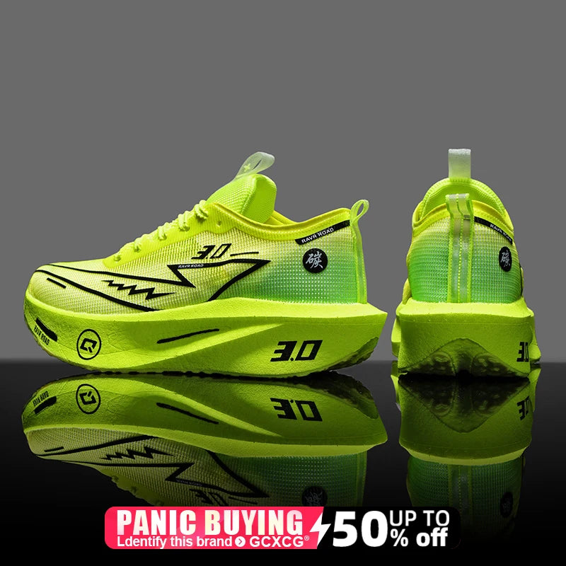 Running Shoes Speciality Carbon Board Marathon Men Sports Breathable Lightweight Women's Comfortable Athletic Nonskid Sneakers