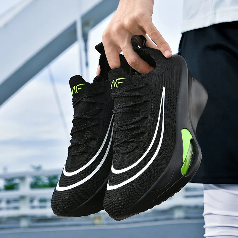 Air cushion Running Shoes Marathon Speciality Men Sports Breathable Lightweight Women's Comfortable Athletic Nonskid Sneakers