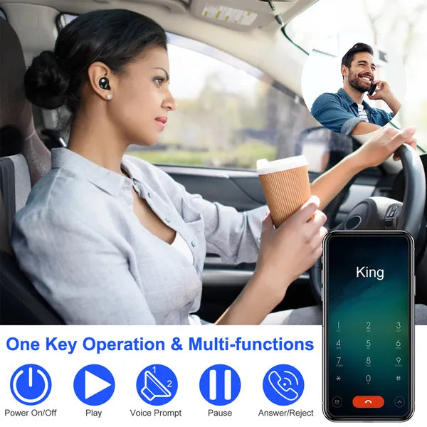 TWS True Wireless Deep Bass V4.2 Earbuds IPX4 Waterproof