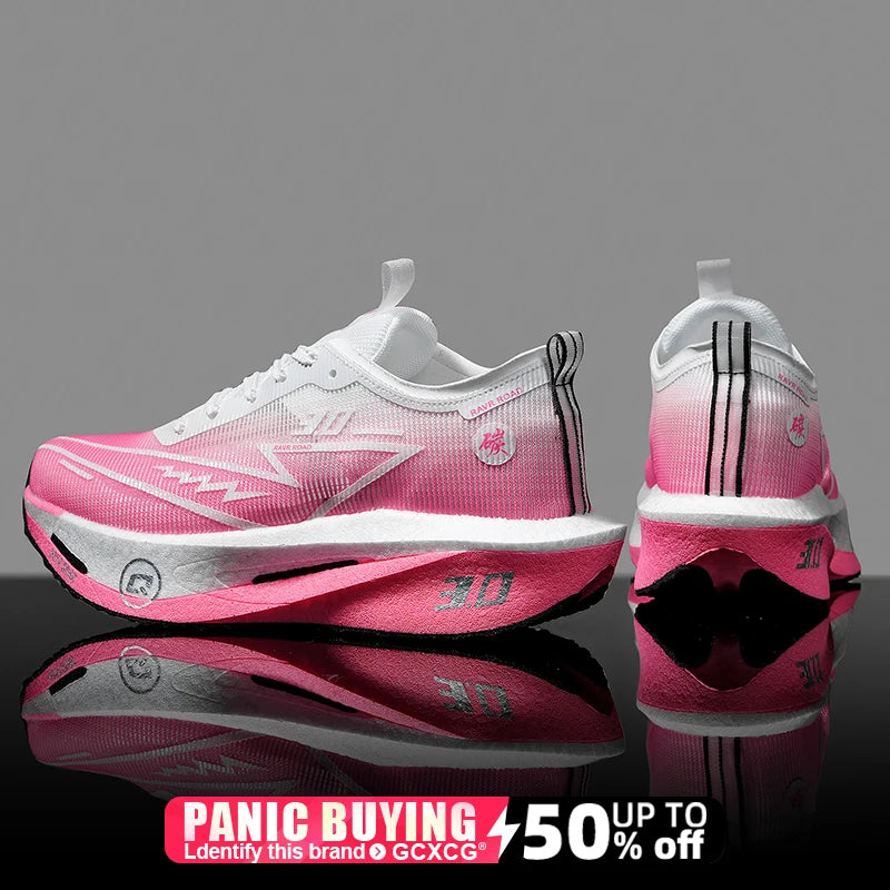 Running Shoes Speciality Carbon Board Marathon Men Sports Breathable Lightweight Women's Comfortable Athletic Nonskid Sneakers