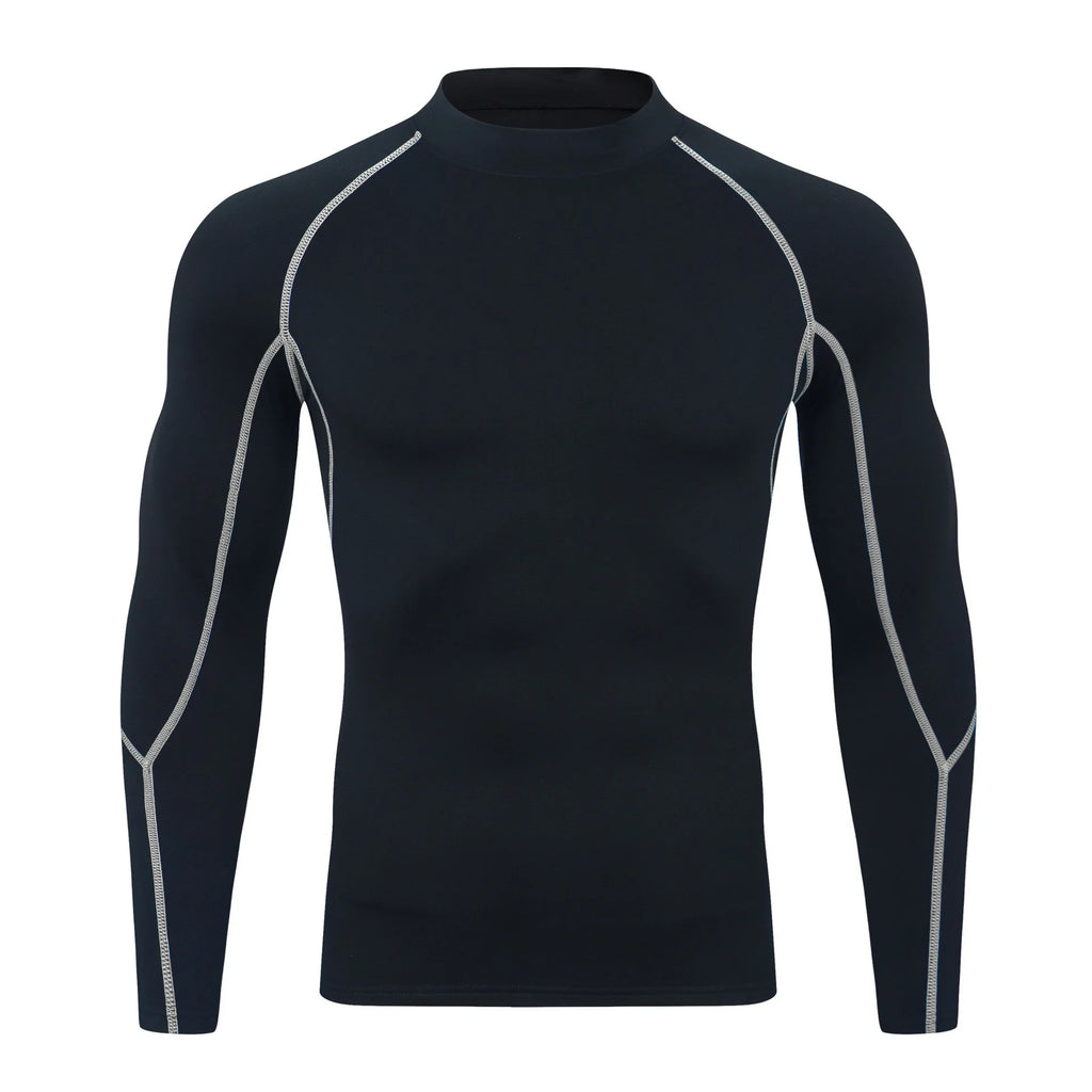 GANYANR Compression Running T-shirt Man Fitness Sportswear Gym Clothing Bodybuilding Long Sleeve Sport Training Exercise Tee