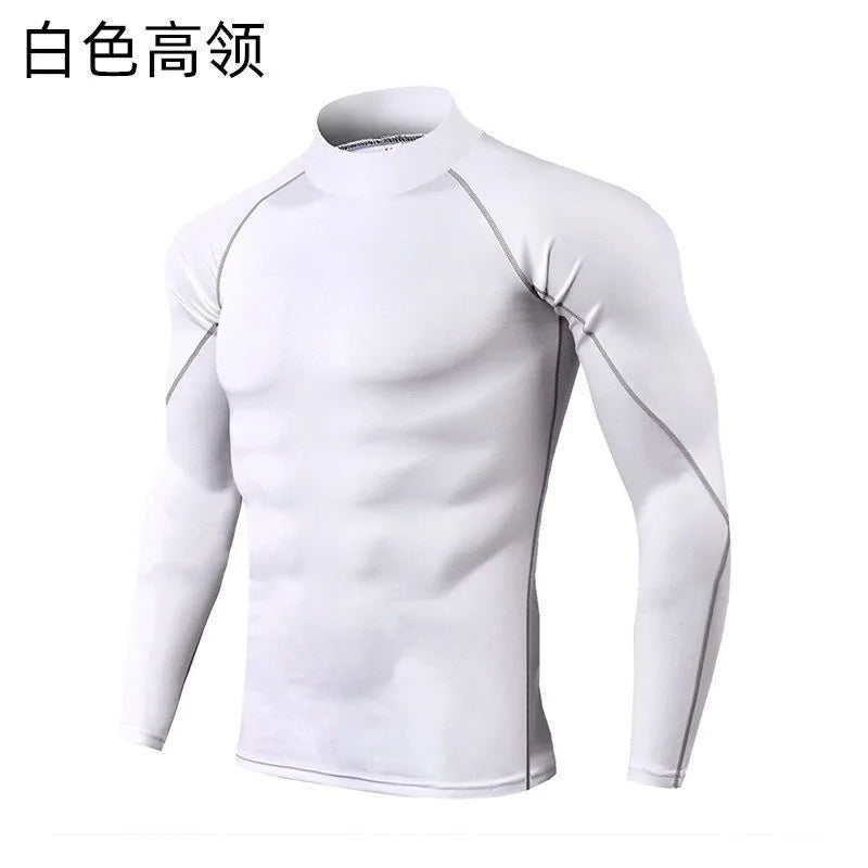 GANYANR Compression Running T-shirt Man Fitness Sportswear Gym Clothing Bodybuilding Long Sleeve Sport Training Exercise Tee