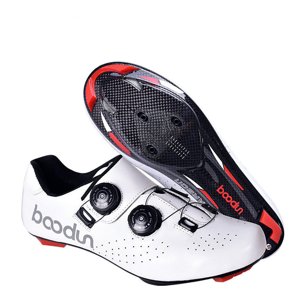 Boodun Shock-Absorbing Leather Carbon Fiber Cycling Shoes