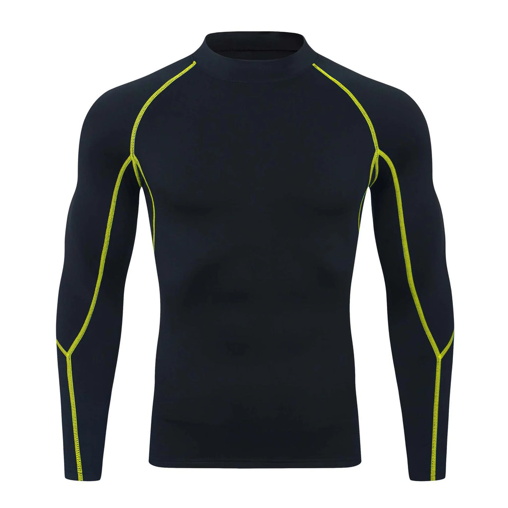 GANYANR Compression Running T-shirt Man Fitness Sportswear Gym Clothing Bodybuilding Long Sleeve Sport Training Exercise Tee