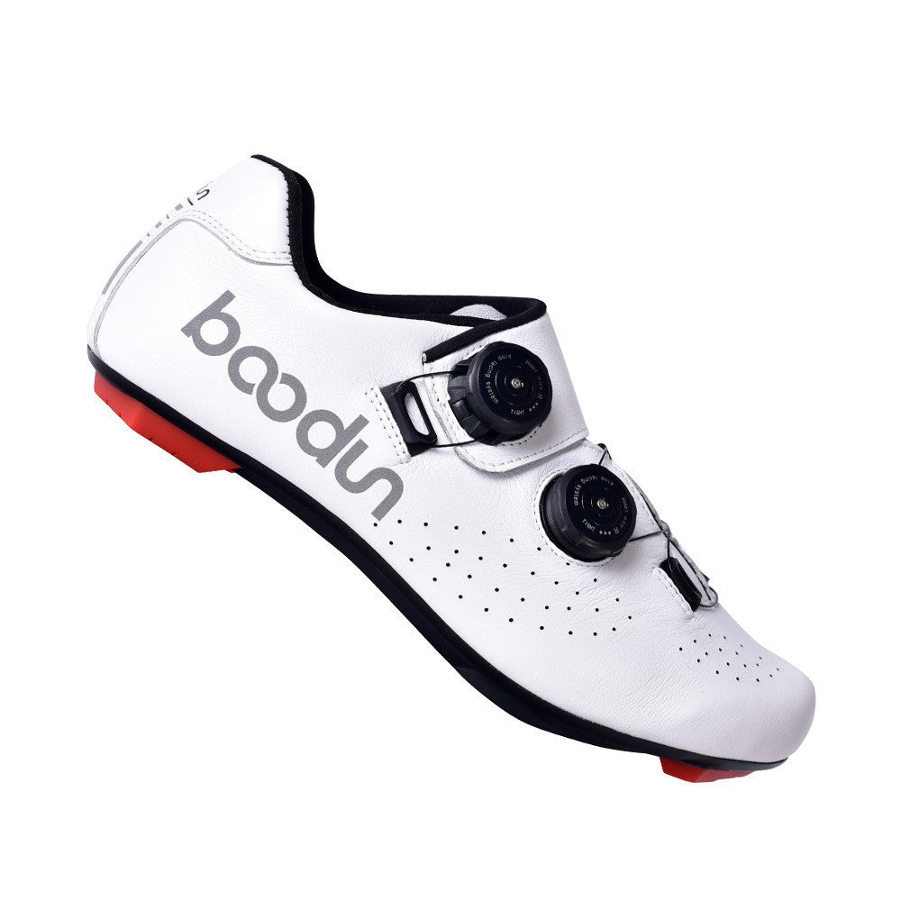 Boodun Shock-Absorbing Leather Carbon Fiber Cycling Shoes
