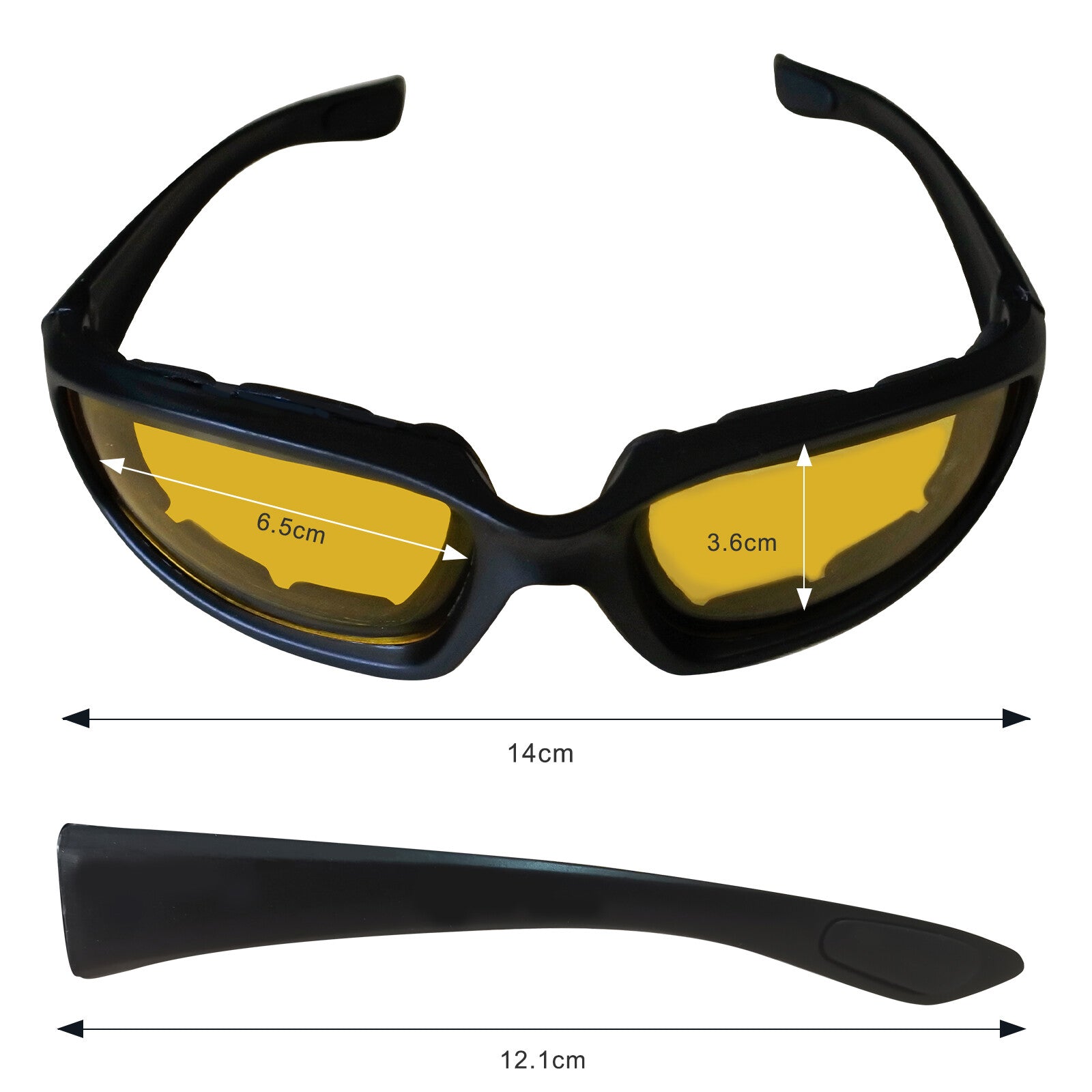 Men's UV400 Protection Chopper Wraparound Cycling Sunglasses