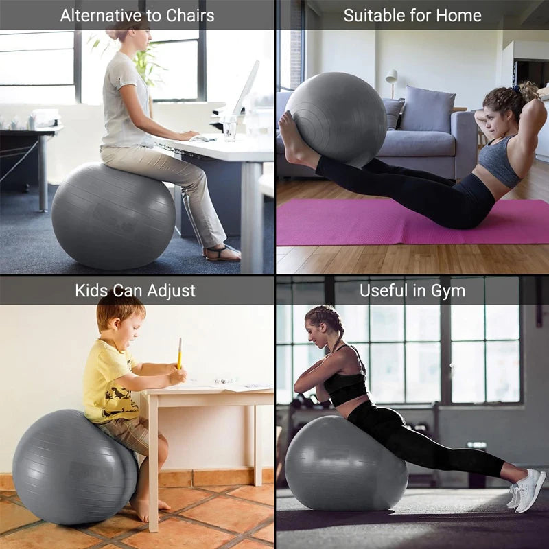 65/75/85cm Balance Ball Yoga & Pilates Accessories Home Fitness Equipment Pregnant Women Rehabilitation Exercise Yoga Ball Gym
