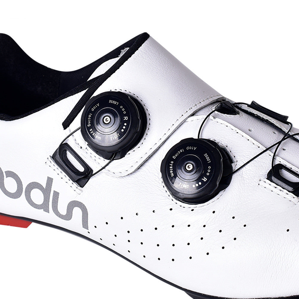 Boodun Shock-Absorbing Leather Carbon Fiber Cycling Shoes