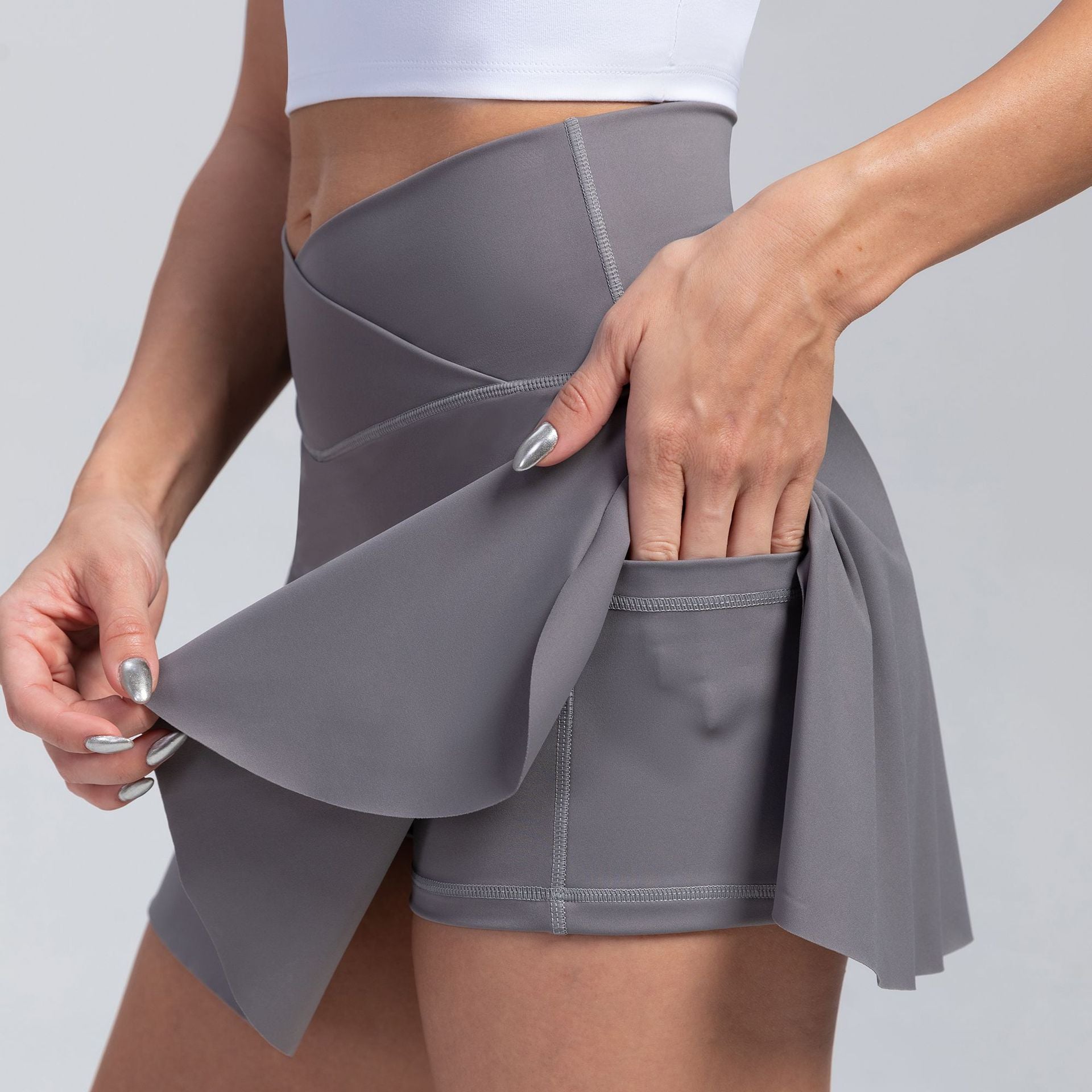 Quick Dry Sporty Yoga Short-Skirt