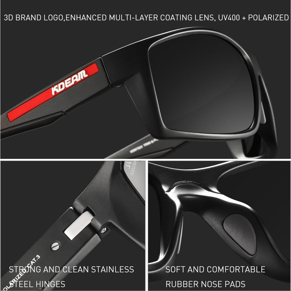 High Clarity Film KDEAM Polarized Ultralight Sunglasses