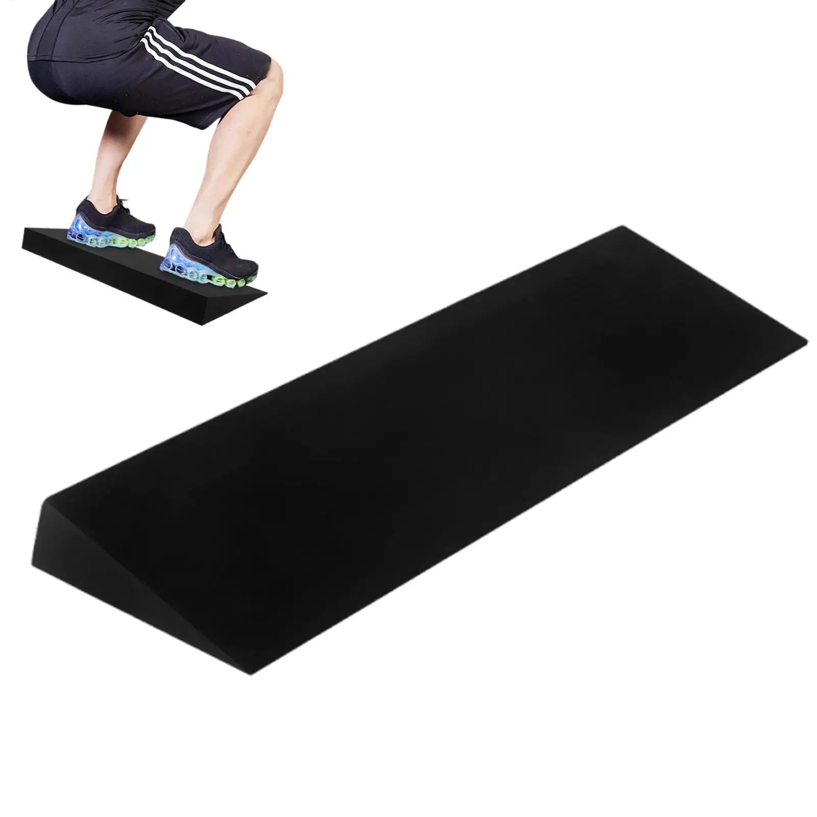 Squat Wedge Slant Board for Calf Stretching & Heel Elevated Squats Yoga Wedge Block for Pilates Fitness Home Gym Equipment